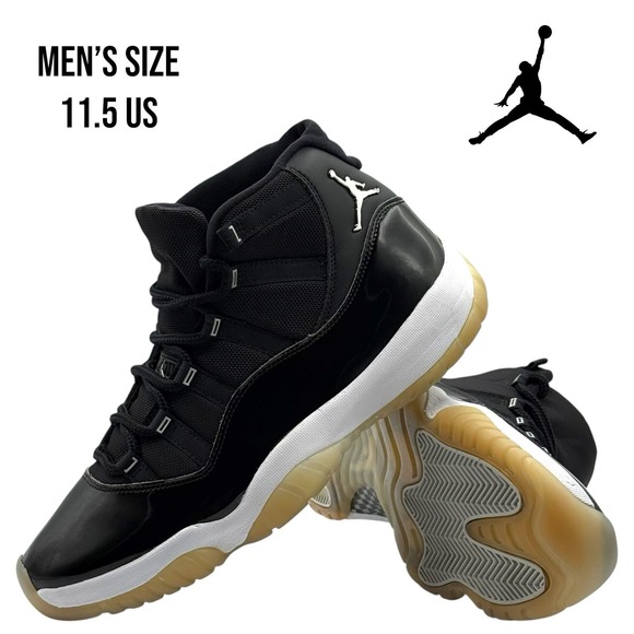 Nike Air Jordan 11 Retro Jubilee 25th Anniversary SZ 11.5 CT8012-011 Black Shoes - Picture 1 of 11